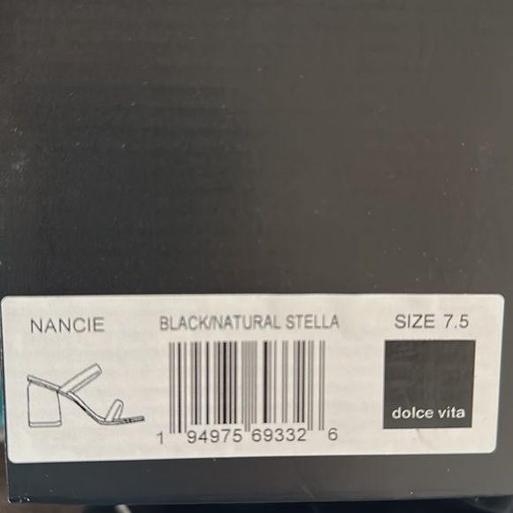 Dolce vita nancie black natural sandal - Picture 4 of 4